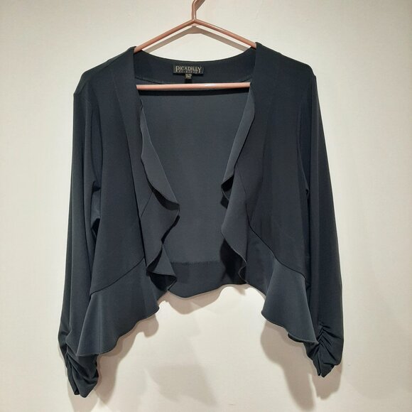 Picadilly ruffle shrug made in Canada - Picture 1 of 12